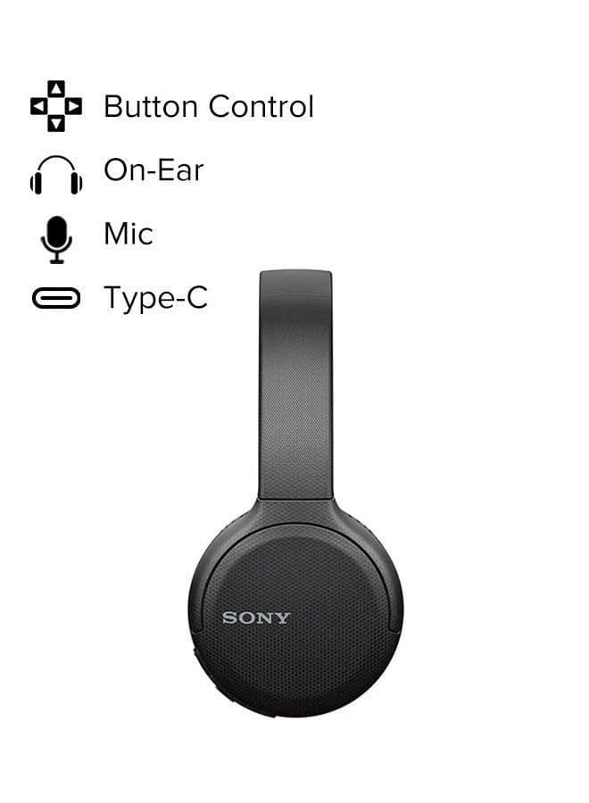 WH-CH510 Wireless On-Ear Bluetooth Headphones Black - Image 1