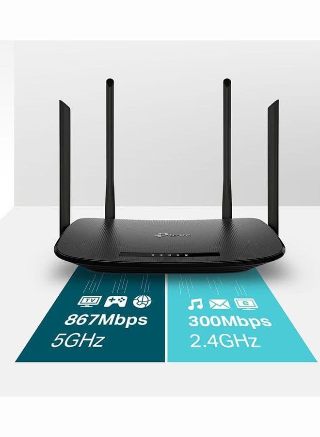 Archer VR300 AC1200 Wireless VDSL/ADSL Modem Router Black - Image 2