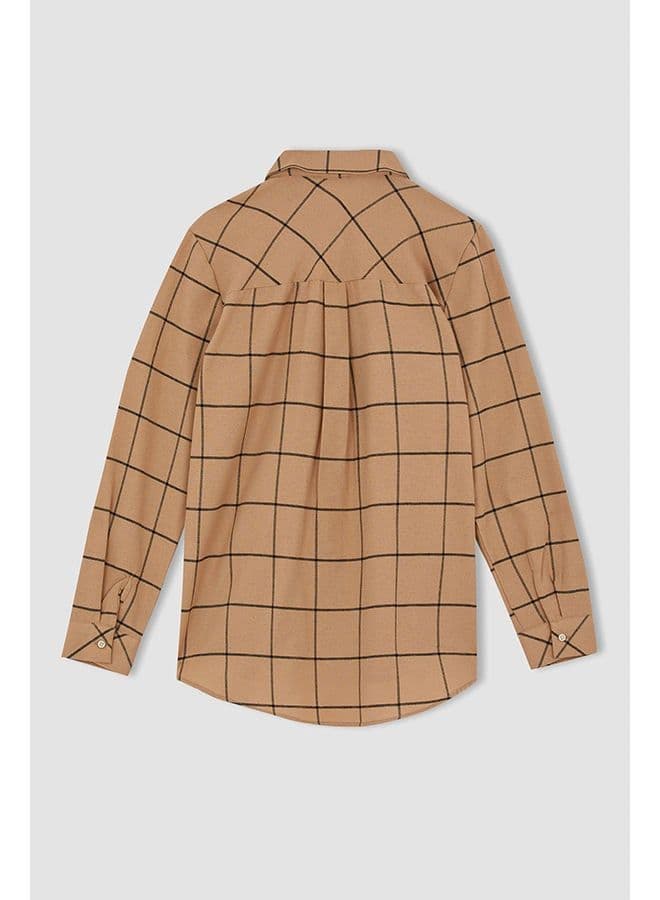 Woman Brown Long Sleeve Tunic LT.CAMEL - Image 2